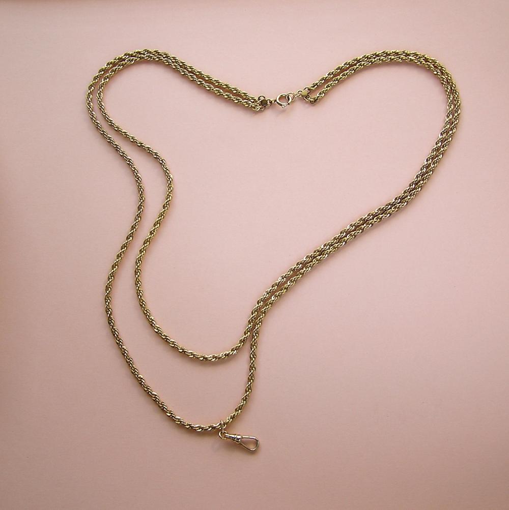 Stunning Vintage Watch Fob Necklace